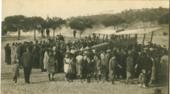 Platja de Blanes 26-XII-1923 Ferran Llacer a l'anada i Agusti Baranger a la tornada