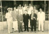 Havana Cuba Restaurant Jardin 19-04-1940 Cañamero,Jess Losada, Canudas, Palacios, Perez, Alonso, Gonzalez Barros, Fernandez Campa, Solsona, Garcia, Ernesto Azua, Dr. Cesar Sanchez, Guastavo Slfonso.