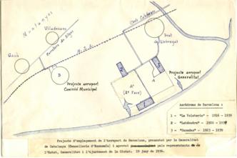 Projecte d'emplaçament aprovat de l'Aeroport de Brcelona 19-06-1936