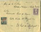 Sobre carta enviada de la preso Model de Barcelona a l'Avia al Prat 24-05-1939